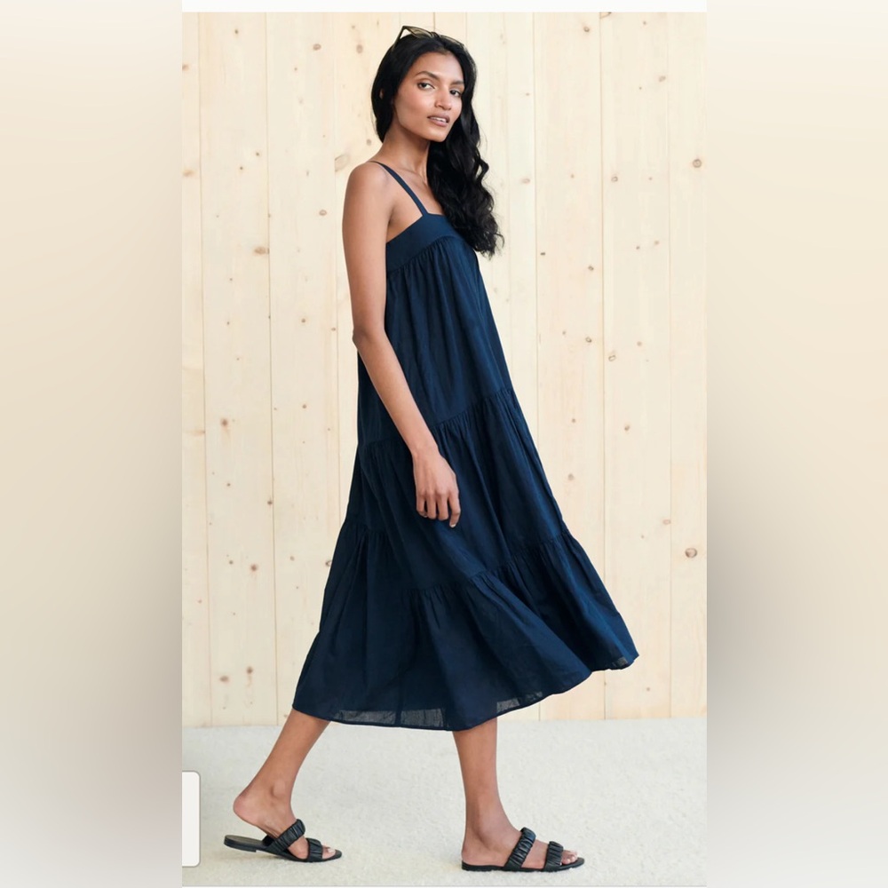 Jenni Kayne Summer Dress NAVY size L NWT